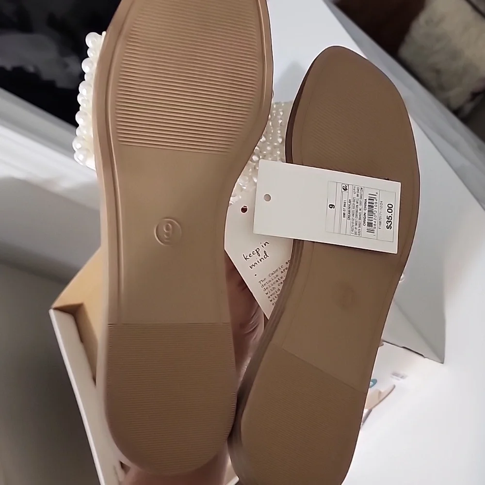 A New Day Sandals with Pearl Embellishments - Picture 7 of 8